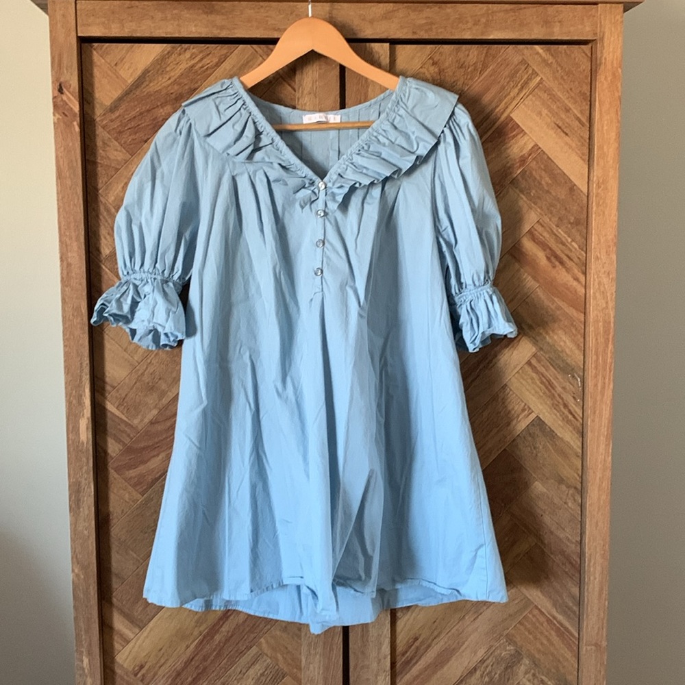 Karlie blue dress.